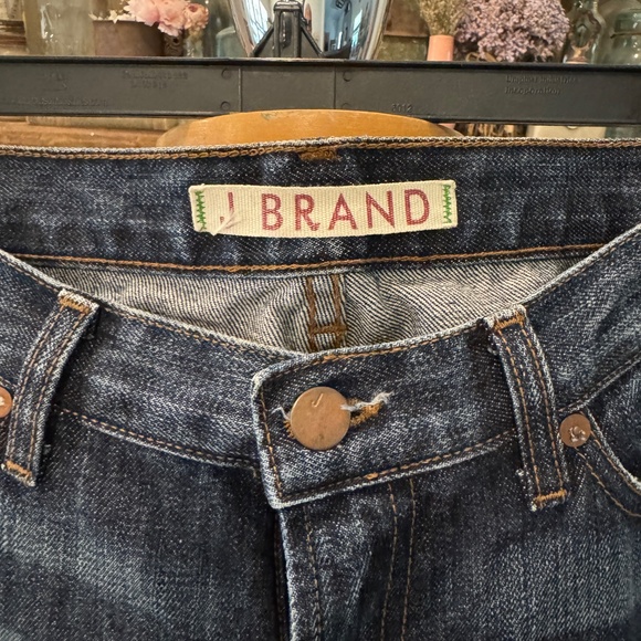 J BRAND BELL BOTTOM LONG JEANS | WIDE LEG FLARE | DARK WASH | HEAVY WEIGHT DENIM - Picture 2 of 12